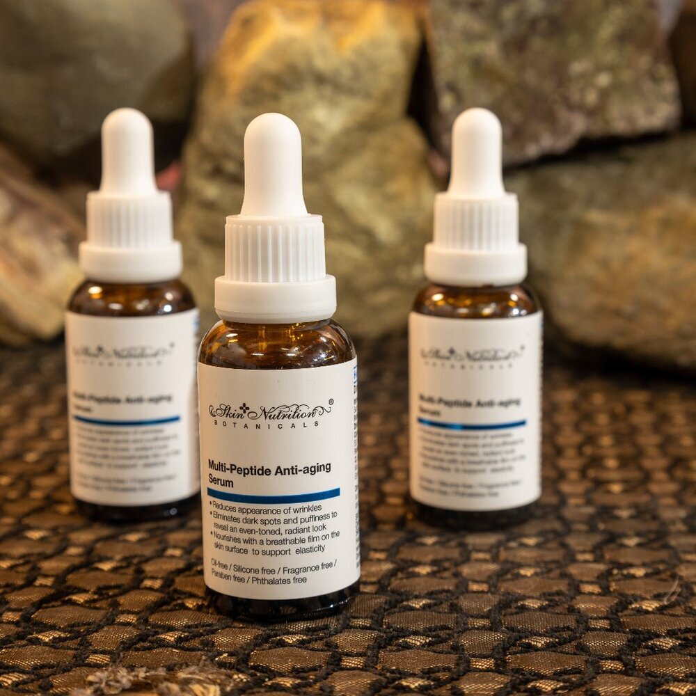 Skin Nutrition Multi-Peptide Anti-Aging Serum 3 bottle lot 1 oz New SEALED